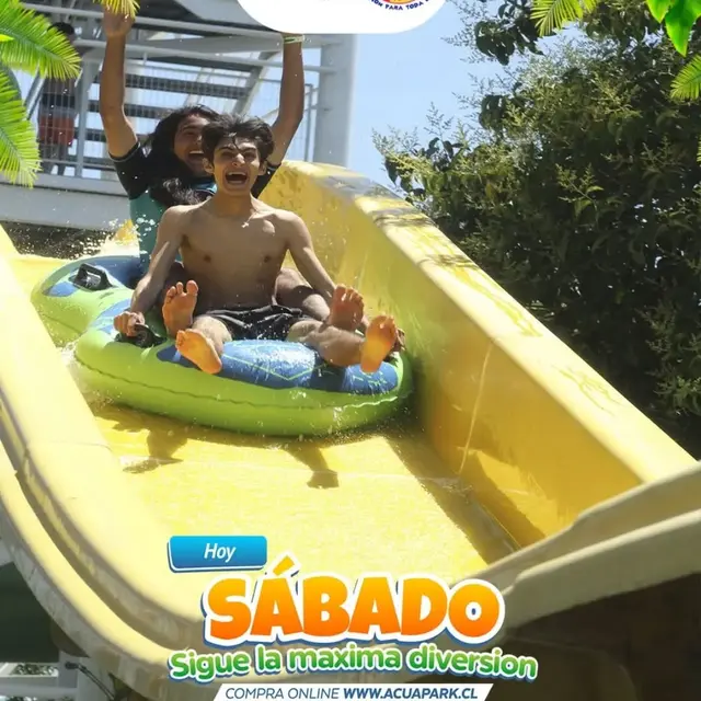 ¡Hoy SÁBADO la diversión no se detiene en Acuapark El Idilio! 🥳💥 ​Lanzarse por los toboganes, reír con…